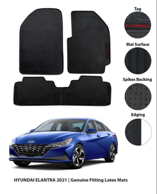 Hyundai Elantra 2021: Genuine Fitting Latex Mats