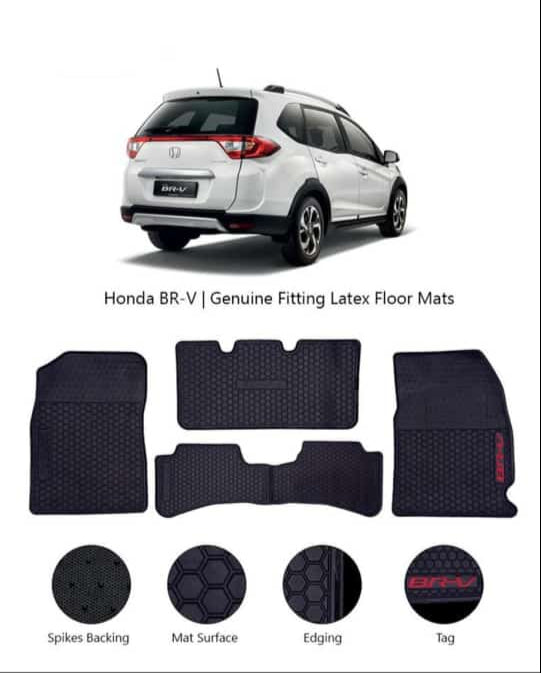Honda BR-V: Genuine Fitting Latex Floor Mats