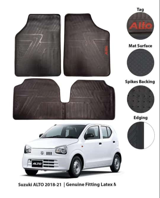 Suzuki Alto 2018-21: Genuine Fitting Latex Mats