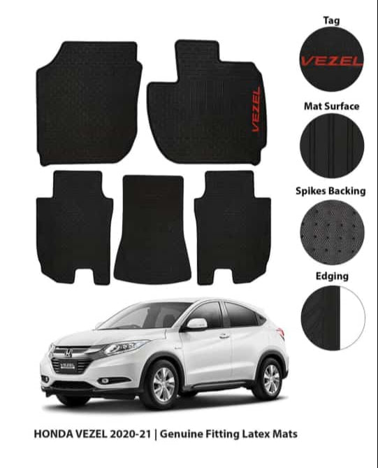 Honda Vezel 2020-21: Genuine Fitting Latex Mats